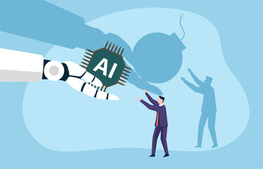 AI’s dual nature — offering technological promise yet carrying potential risks.