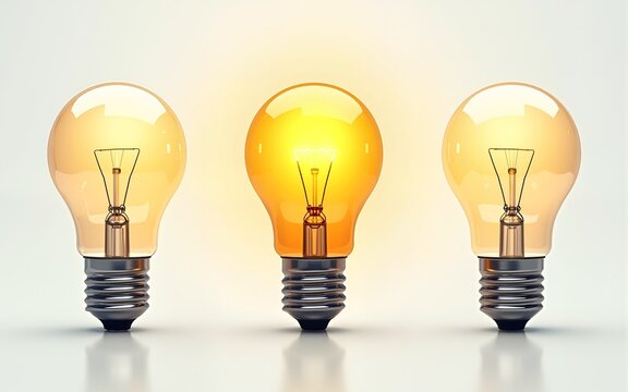 Light Bulbs Concept. High quality