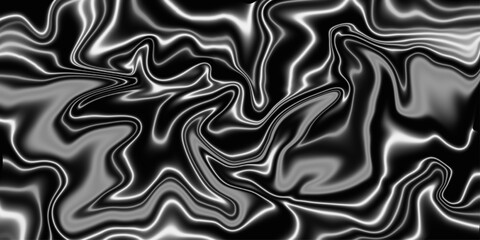 Obraz premium Beautiful drawing with the divorces and wavy lines in gray tones. Silver liquid texture. Abstract black, gray marble . Acrylic Pour Color Liquid marble abstract surfaces Design.