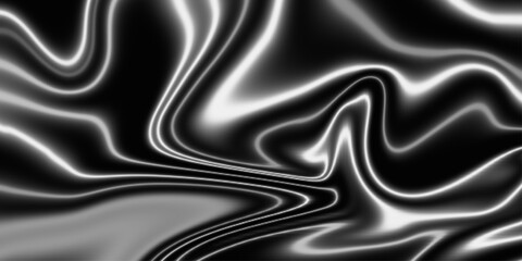 Beautiful drawing with the divorces and wavy lines in gray tones. Silver liquid texture. Abstract black, gray marble . Acrylic Pour Color Liquid marble abstract surfaces Design.