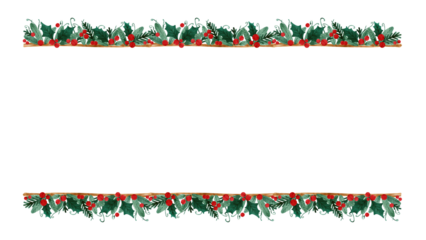 Green and Cream Handcrafted Blank Greetings Christmas