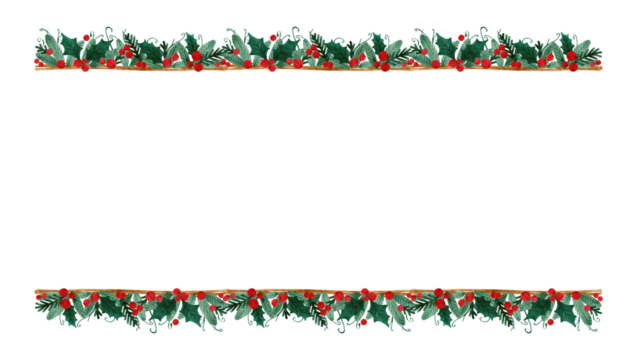 Green and Cream Handcrafted Blank Greetings Christmas