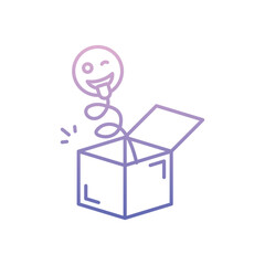 Prank Box vector icon