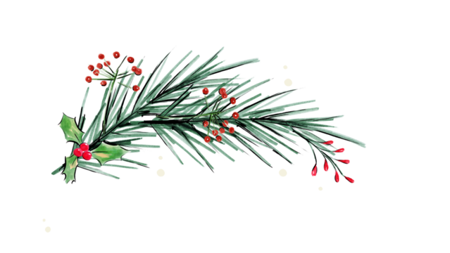 Green and Cream Handcrafted Blank Greetings Christmas