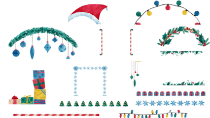 Green and Cream Handcrafted Blank Greetings Christmas