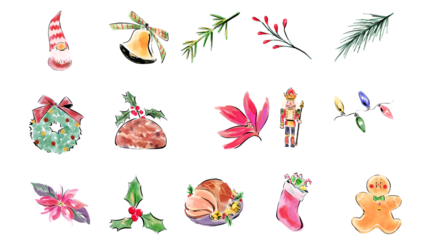 Green and Cream Handcrafted Blank Greetings Christmas