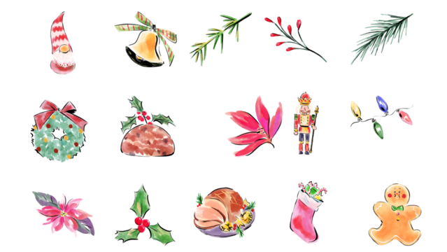 Green and Cream Handcrafted Blank Greetings Christmas - Powered by Adobe