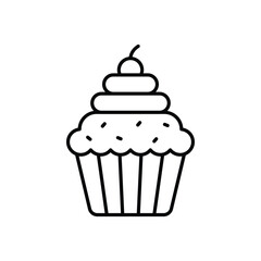 Cupcake  vector icon