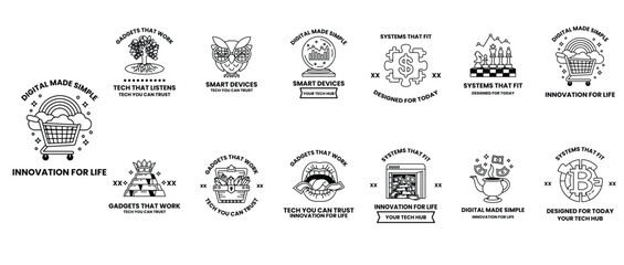 The image is a collection of different designs
