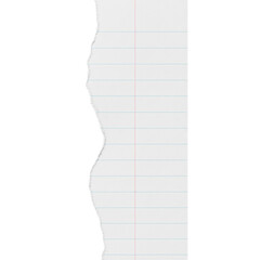 Abstract black and white torn paper edge texture with rough and wavy edges isolated on transparent background