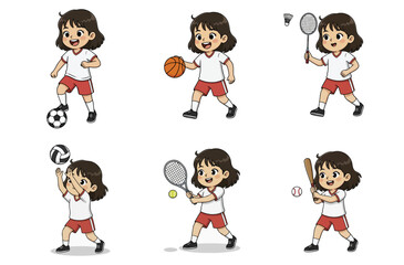 Naklejka premium vector illustration of school children perfect for design