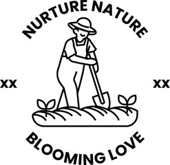 A man is digging in the dirt with a shovel