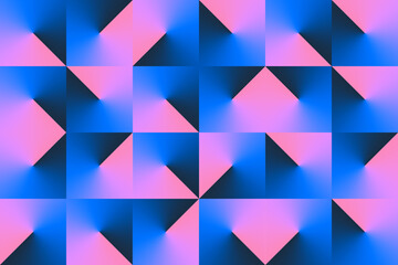 Gradient Isometric Abstract Pattern Background