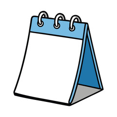 A clean tear-off calendar with daily sheets, crisp edges, and simple typography. Each page reveals a new date, offering a fresh start and a neat, organized look.