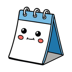 A clean tear-off calendar with daily sheets, crisp edges, and simple typography. Each page reveals a new date, offering a fresh start and a neat, organized look.