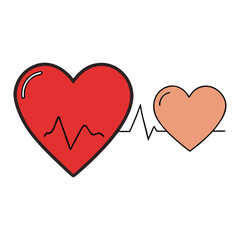 A bold heart paired with a rhythmic heartbeat line, symbolizing life, love, and vitality. Clean, simple, and energetic, it captures emotion and motion in one striking design.