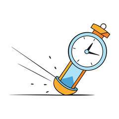 A bold time stroke arcs like a swift brush of seconds, capturing the motion of passing moments in a clean, minimal line that symbolizes flow, rhythm, and continuity.”