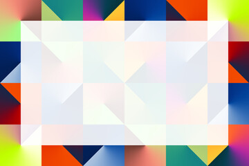 Gradient Isometric Abstract Pattern Background