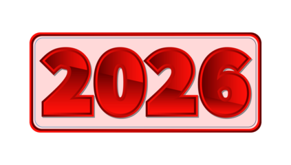 2026 Happy New Year design vector. trendy unique new year 2026 logo design template