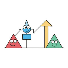 A warm gradient graph rises softly, highlighted by a bold red arrow pointing upward. It symbolizes growth, progress, and positive momentum with a glowing, uplifting feel.”