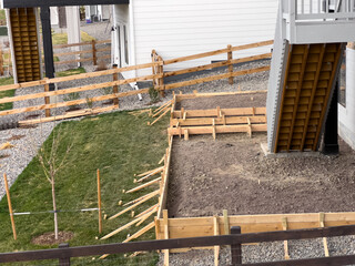 Backyard View with Homes and Grill
