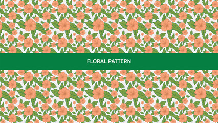 Seamless pattern with simple pretty small flowers for Wedding, anniversary, birthday and party card and invitation Vector design