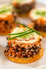 Smoked Salmon Jumbo Cream Cheese Rolls From Assembly to Plating