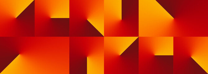 Gradient Isometric Abstract Pattern Background