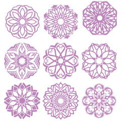 Arabic Oriental Vector Elements. Arabian Ornament. Digital Clip art.