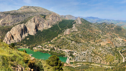 tajo de la Encantada dam, Ardales, Malaga,  Spain, Europe