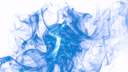 Fog on transparent background. Blue smoke fog texture. Abstract Cloud. Misty fog overlay