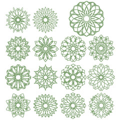 Arabic Oriental Vector Elements. Arabian Ornament. Digital Clip art.