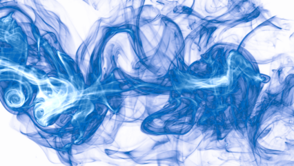Fog on transparent background. Blue smoke fog texture. Abstract Cloud. Misty fog overlay