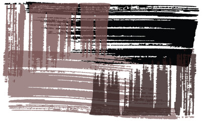 Abstract vector texture with rough, overlapping brown and black brushstrokes. Grunge painterly effect. Ideal for fashion, abstract art, or creative design.