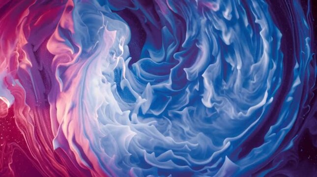 Abstract colorful fluid flow resembling thermal paste energy