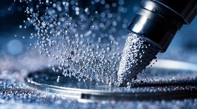 Macro shot of liquid metal thermal paste application technology