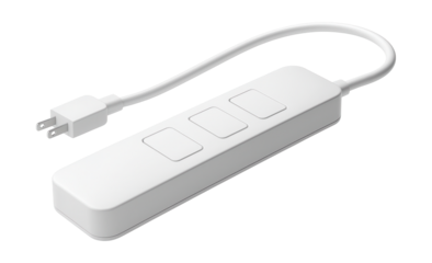 Low-profile extension cord ideal for discreet use under carpets in formal settings.