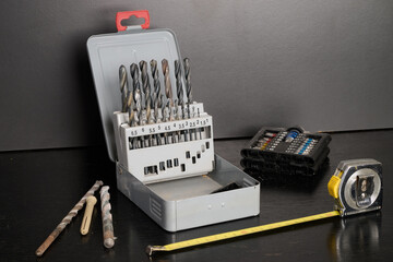 drill bit box view from above