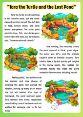 Tara the Turtle's Transformation A Fable of Responsibility, Hard Work, and Restoring a Neglected Pond to Its Pristine Natural State with Community Effort