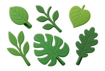 Leaf-shaped decorative cable clips for playful cable organization in kids' rooms.