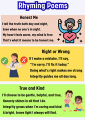 Inspiring Rhyming Poems Honesty, Integrity, Kindness, and Right Choices for a Better You