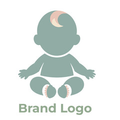Mother and baby logo vector symbol