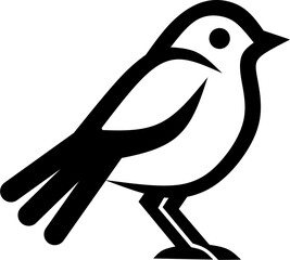 vector illustration of a bird icon  isolated on white
