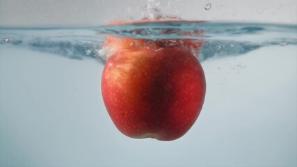 apple falling into water - Powered by Adobe