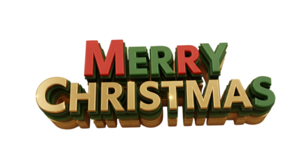 Christmas isolated on transparent background
