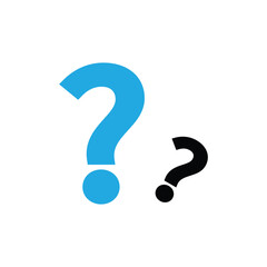 question  logo icon illustration flat