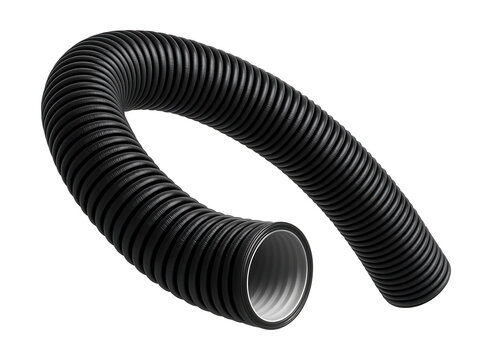 Flexible double-walled drainage pipe ideal for residential serpentine layouts.