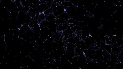 Abstract Network of Blue Dots and Lines on a White Backgroundexplosion with alpha channel