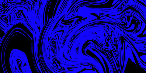 Blue wavy lines abstract background. Trendy psychedelic retro style backdrop. Waves, swirl and twirl pattern. Twisted distorted vector texture. Y2k aesthetic design. eps 10