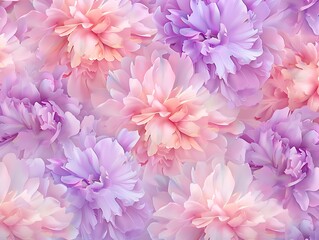 Soft Pastel Floral Background with Delicate Petals in Pink and Lavender Shades for Creative Designs
